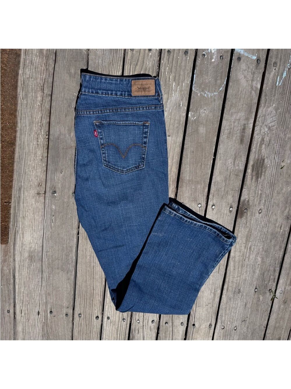 Levi's Jeans Genuinely Crafted slender boot cut 526 size 12 medium flower pocket - Picture 11 of 13